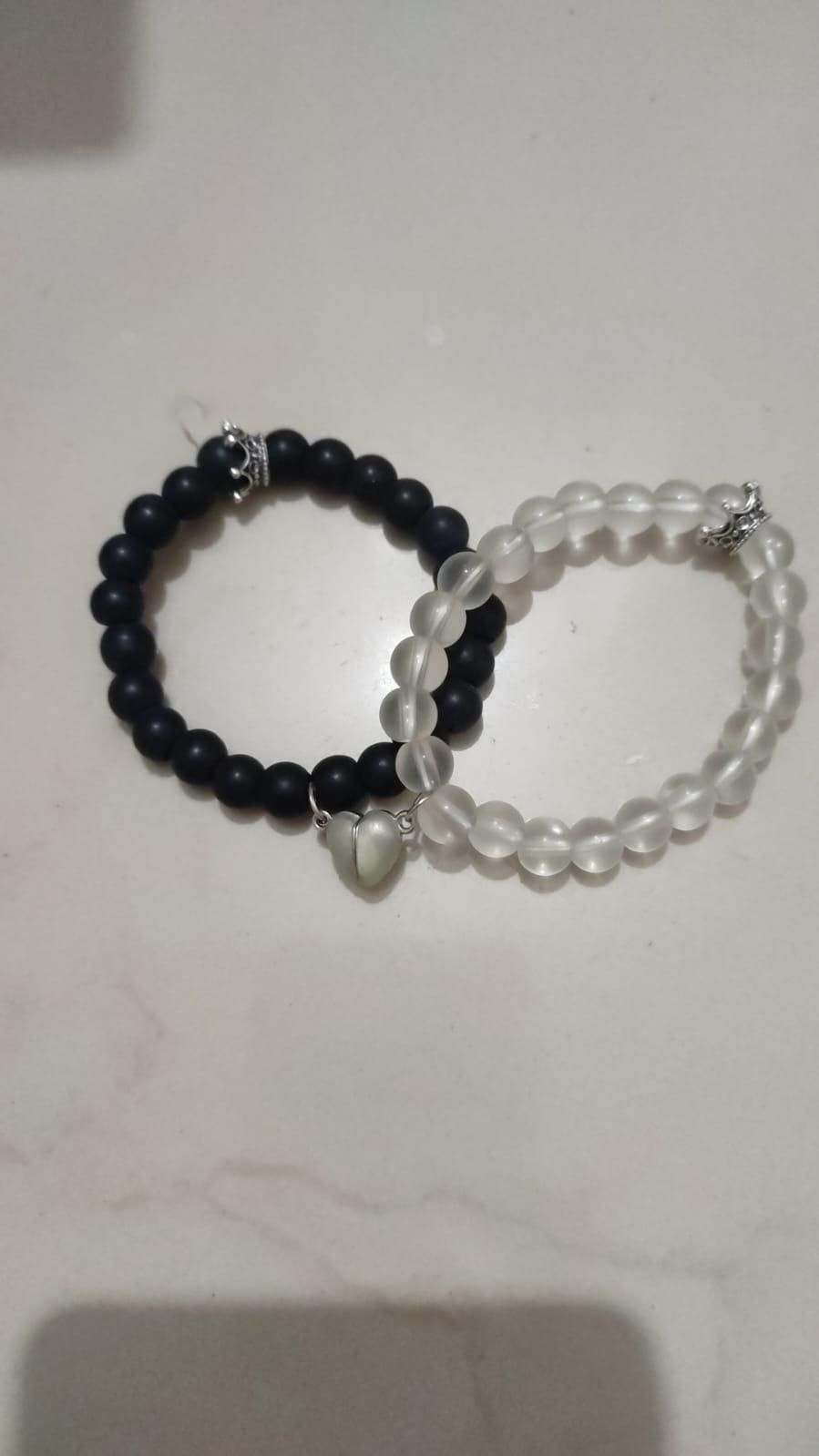 Glow in the dark lover bracelets with a pair of beleket bff bracelets 2PCS